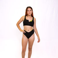 Mischa Top - Black/Lime