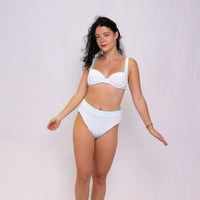 Katie Luxe Bottom - White/Jade