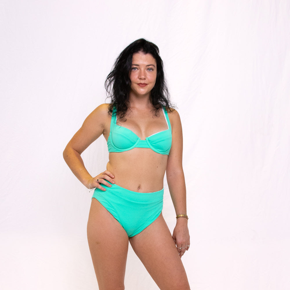 Bella Top - White/Jade